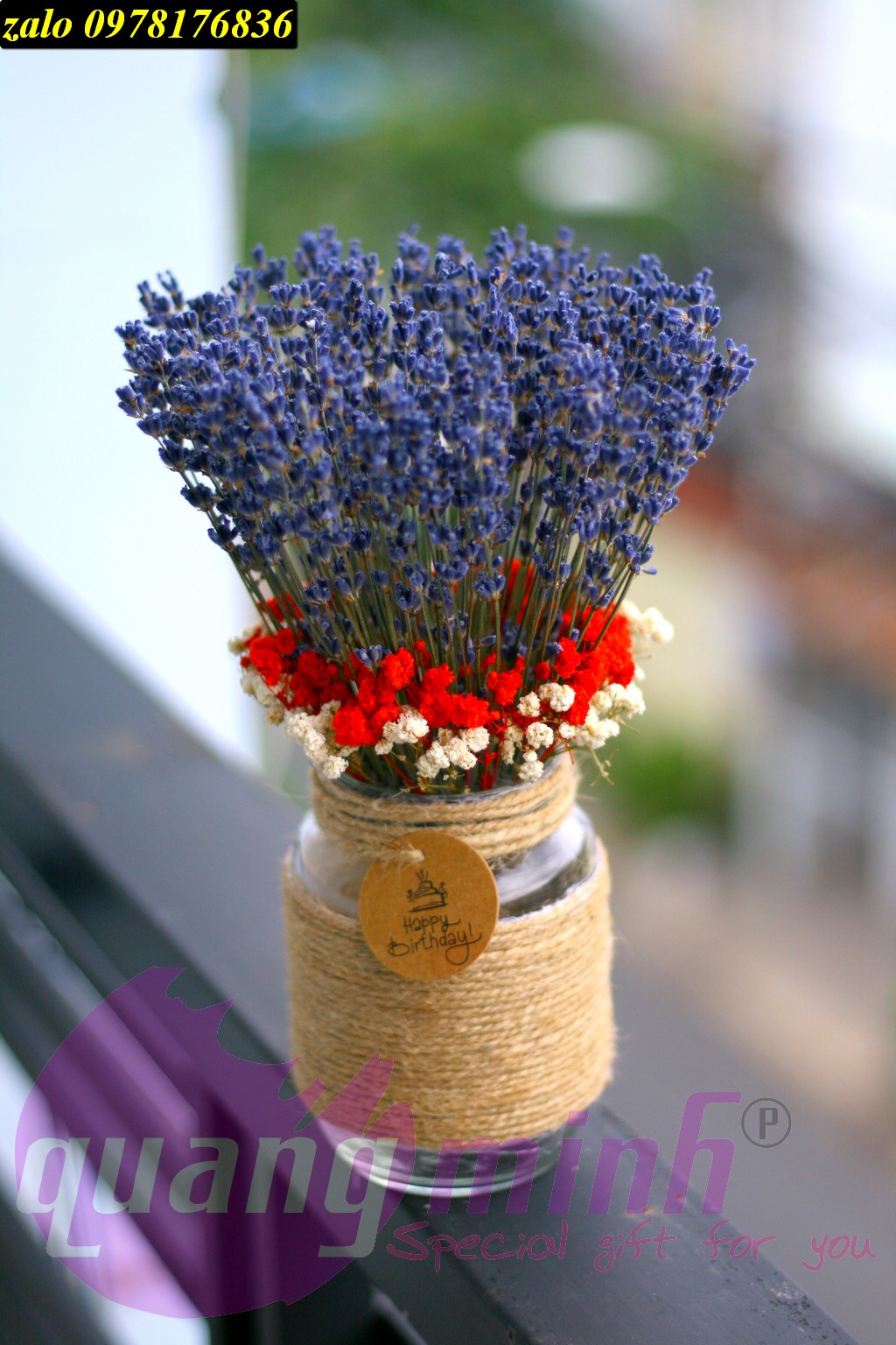 Lọ hoa lavender khô