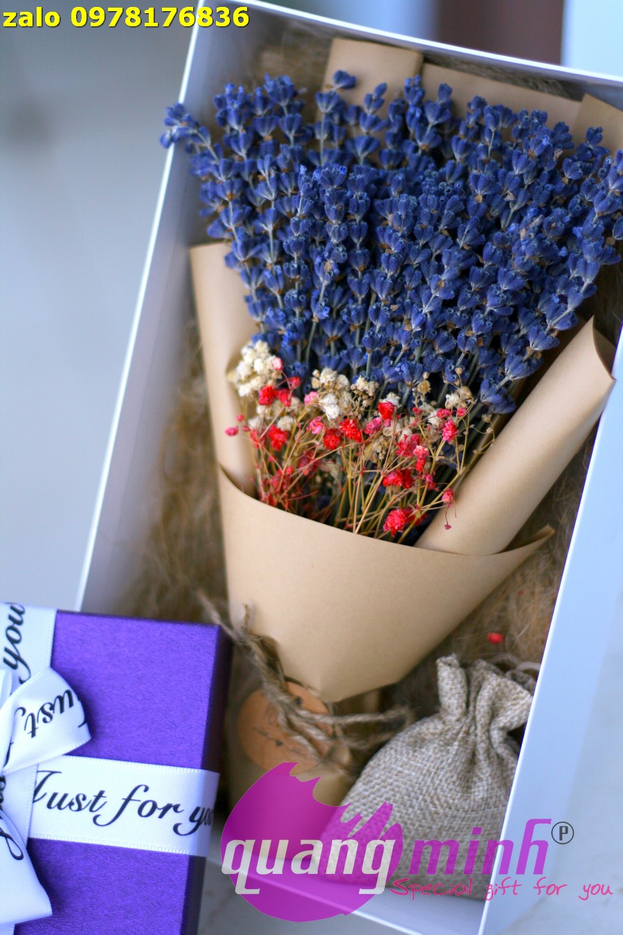Bó hoa lavender khô hcm