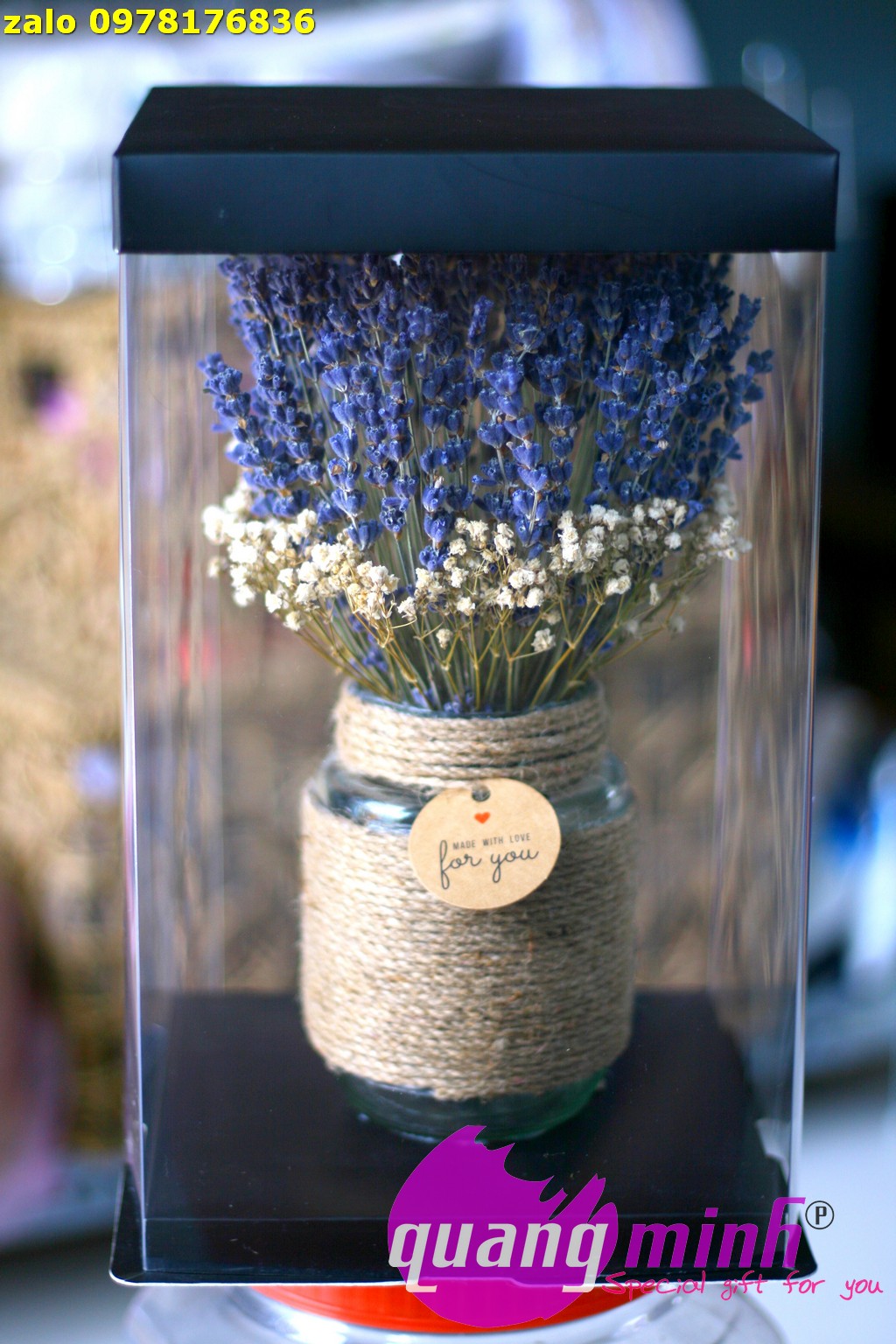 Lọ hoa lavender khô