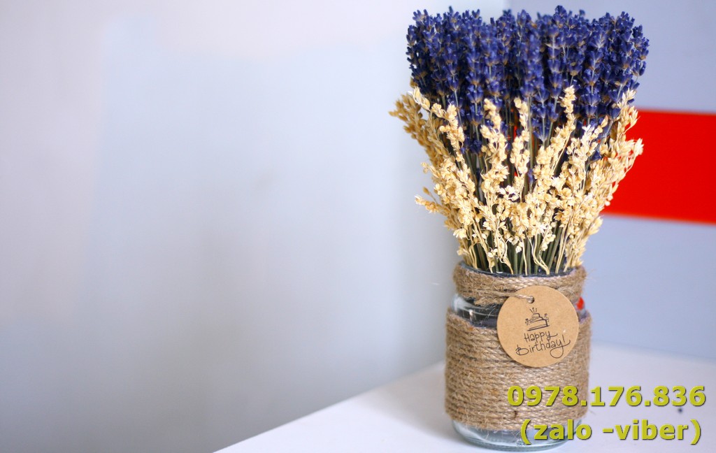 lọ hoa lavender khô