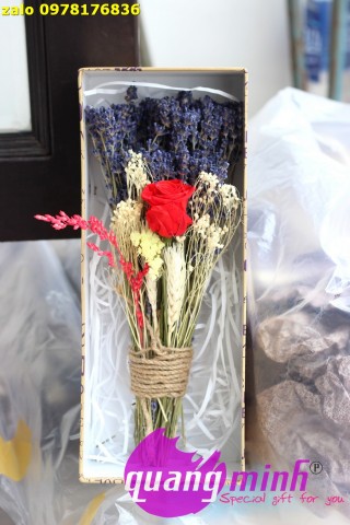Hộp hoa lavender hoa hồng vĩnh cửu (BẠN LÀ DUY NHẤT)
