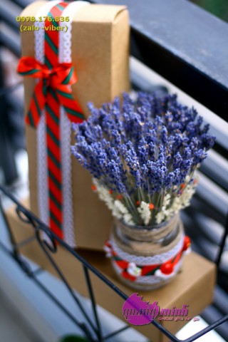 Lọ hoa lavender khô NOEL 2022