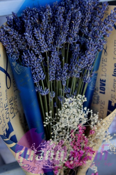 Mua hoa lavender khô để làm xà bông tắm